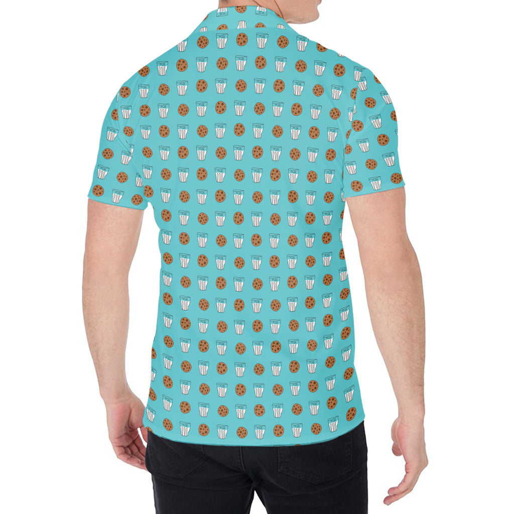 Milk And Cookies Pattern Print Men's Shirt