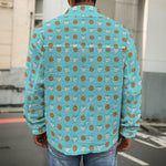 Milk And Cookies Pattern Print Men's Shirt Jacket