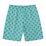 Milk And Cookies Pattern Print Men's Swim Trunks