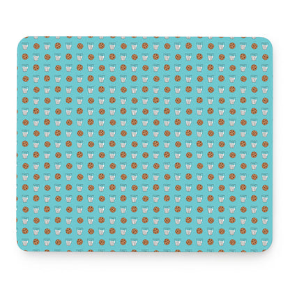 Milk And Cookies Pattern Print Mouse Pad