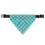 Milk And Cookies Pattern Print Over The Collar Dog Bandana