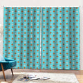 Milk And Cookies Pattern Print Pencil Pleat Curtains