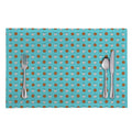 Milk And Cookies Pattern Print Placemat