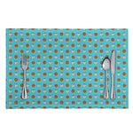 Milk And Cookies Pattern Print Placemat