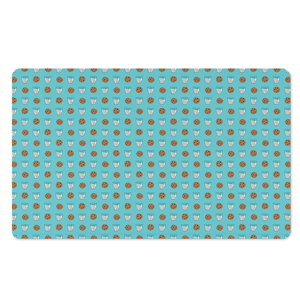 Milk And Cookies Pattern Print Polyester Doormat