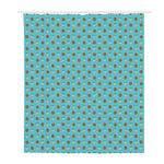 Milk And Cookies Pattern Print Polyester Shower Curtain