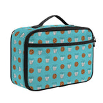 Milk And Cookies Pattern Print Portable Lunch Bag