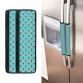 Milk And Cookies Pattern Print Refrigerator Handle Covers