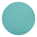 Milk And Cookies Pattern Print Round Blanket