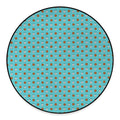 Milk And Cookies Pattern Print Round Floor Mat