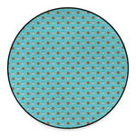 Milk And Cookies Pattern Print Round Floor Mat