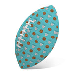 Milk And Cookies Pattern Print Rugby Ball