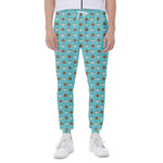 Milk And Cookies Pattern Print Scuba Joggers