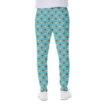 Milk And Cookies Pattern Print Scuba Joggers