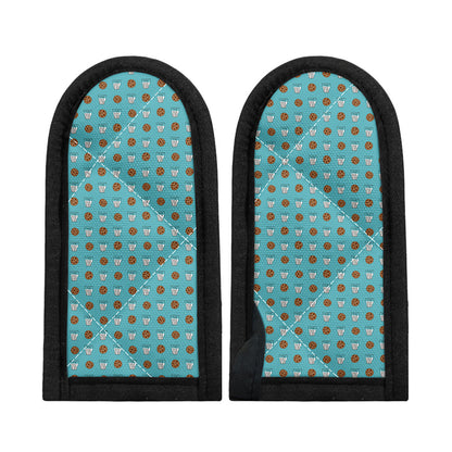 Milk And Cookies Pattern Print Skillet Handle Cover