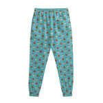 Milk And Cookies Pattern Print Sweatpants