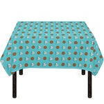 Milk And Cookies Pattern Print Tablecloth