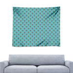 Milk And Cookies Pattern Print Tapestry