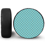 Milk And Cookies Pattern Print Tire Cover