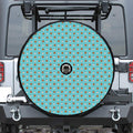Milk And Cookies Pattern Print Tire Cover With Camera Hole