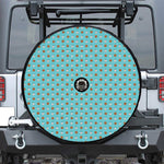 Milk And Cookies Pattern Print Tire Cover With Camera Hole