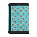 Milk And Cookies Pattern Print Trifold Wallet
