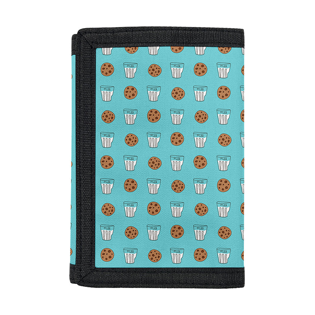 Milk And Cookies Pattern Print Trifold Wallet