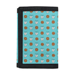 Milk And Cookies Pattern Print Trifold Wallet