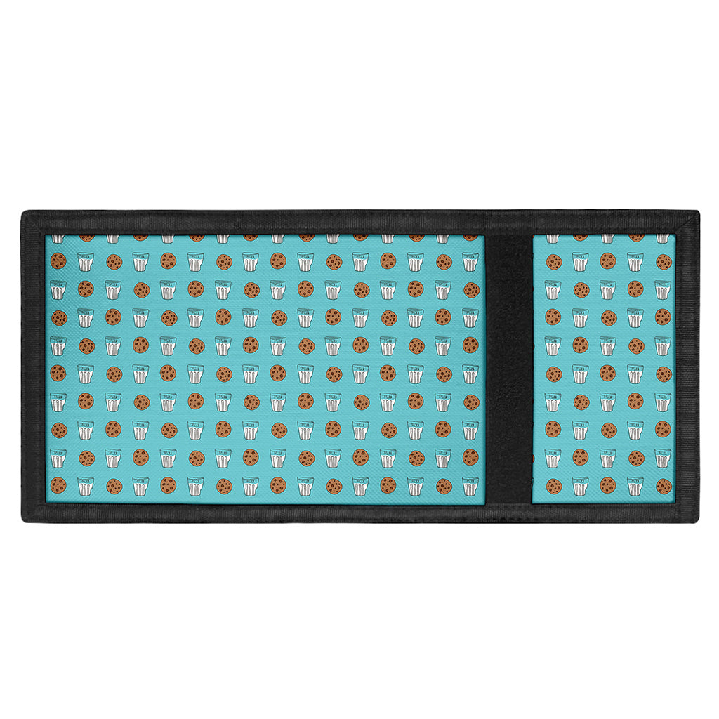 Milk And Cookies Pattern Print Trifold Wallet