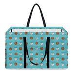 Milk And Cookies Pattern Print Utility Tote Bag