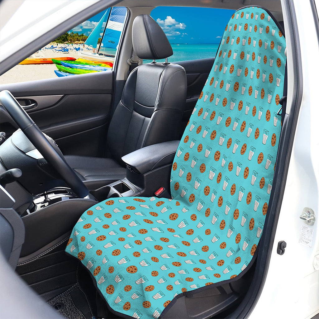 Milk And Cookies Pattern Print Waterproof Car Seat Cover