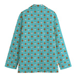 Milk And Cookies Pattern Print Women's Blazer