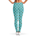 Milk And Cookies Pattern Print Women's Leggings