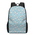 Milk Bottle Cartoon Pattern Print 17 Inch Backpack