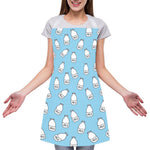 Milk Bottle Cartoon Pattern Print Adjustable Apron
