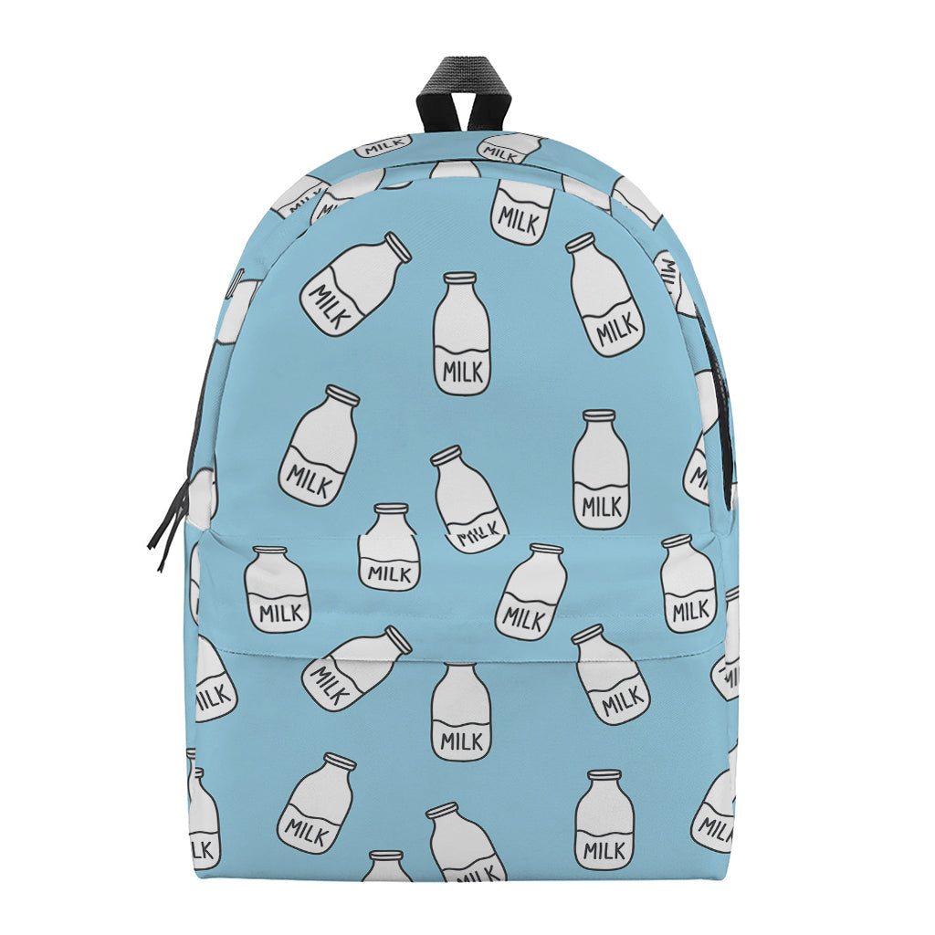 Milk Bottle Cartoon Pattern Print Backpack