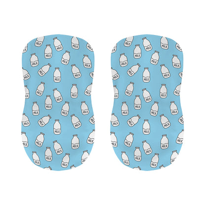 Milk Bottle Cartoon Pattern Print Bar Stool Covers