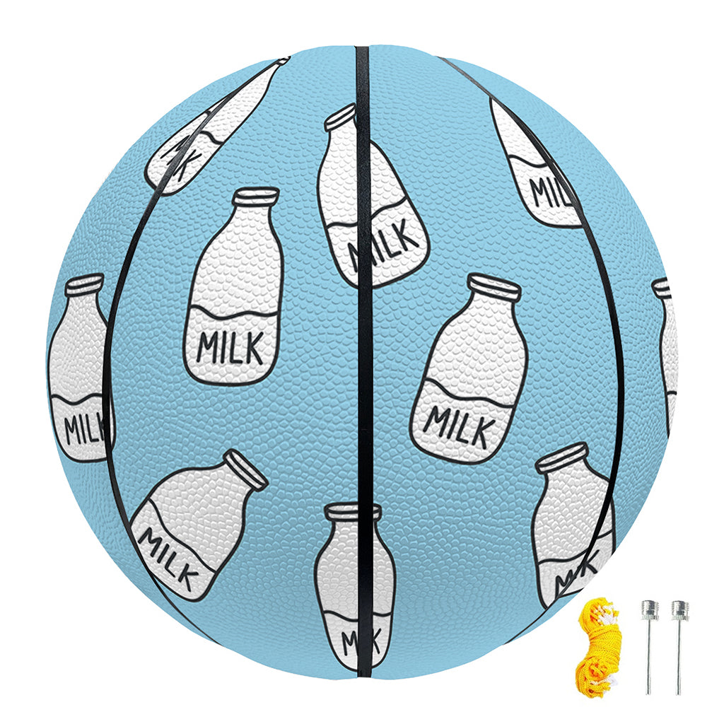 Milk Bottle Cartoon Pattern Print Basketball