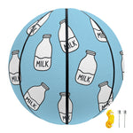 Milk Bottle Cartoon Pattern Print Basketball