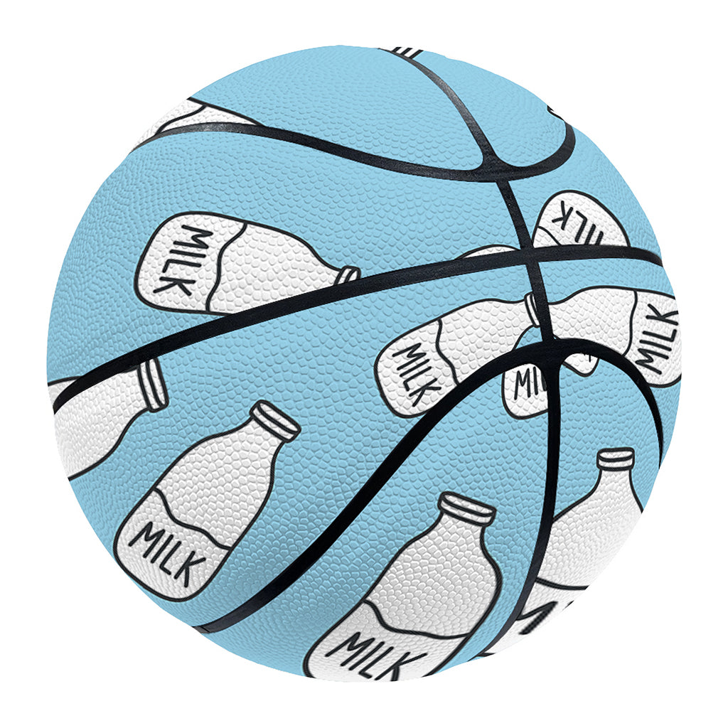 Milk Bottle Cartoon Pattern Print Basketball