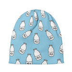 Milk Bottle Cartoon Pattern Print Beanie