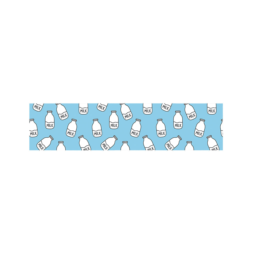 Milk Bottle Cartoon Pattern Print Bed Runner