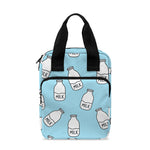 Milk Bottle Cartoon Pattern Print Bible Tote Bag