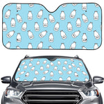 Milk Bottle Cartoon Pattern Print Car Windshield Sun Shade