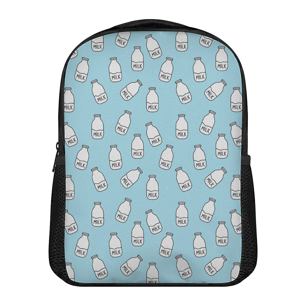 Milk Bottle Cartoon Pattern Print Casual Backpack