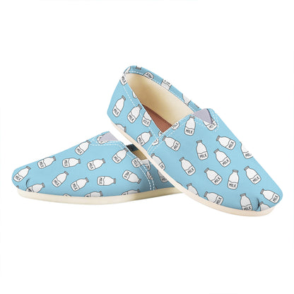 Milk Bottle Cartoon Pattern Print Casual Shoes