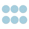 Milk Bottle Cartoon Pattern Print Coaster Set