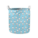 Milk Bottle Cartoon Pattern Print Collapsible Laundry Basket