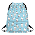 Milk Bottle Cartoon Pattern Print Drawstring Backpack