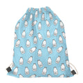 Milk Bottle Cartoon Pattern Print Drawstring Bag